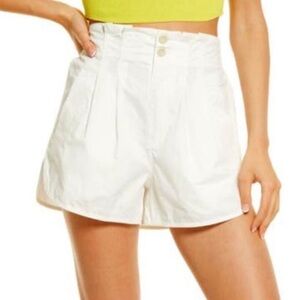 NWT Free People Shorty Pull On Shorts, White, Size M.